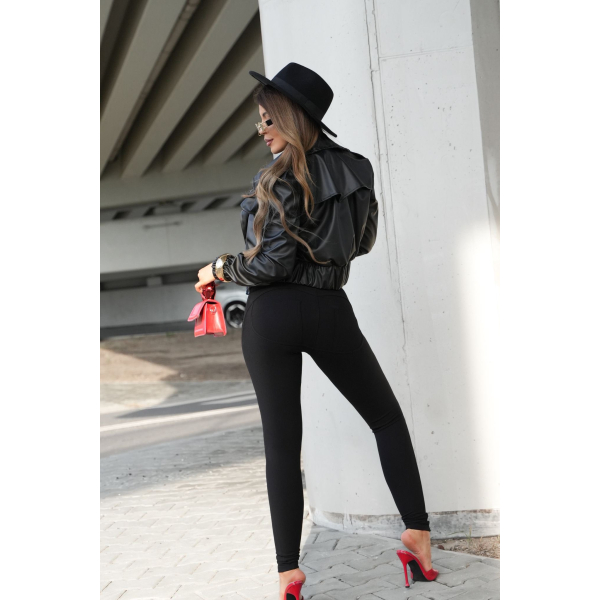 Legginsy modelujące / wysoki stan / PRĄŻKI BLACK /  S - M - L - XL